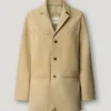 Giacca in pelle scamosciata