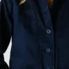 Giacca in twill con colletto a camicia