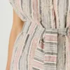 Gilet a righe con cintura Gilet a righe con cintura