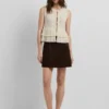Gilet all’uncinetto con frange Gilet all’uncinetto con frange