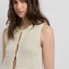 Gilet all’uncinetto con frange Gilet all’uncinetto con frange