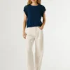 Gilet in maglia con collo rotondo Gilet in maglia con collo rotondo