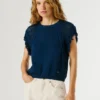 Gilet in maglia con collo rotondo Gilet in maglia con collo rotondo