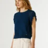 Gilet in maglia con collo rotondo Gilet in maglia con collo rotondo