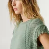Gilet in maglia con collo rotondo Gilet in maglia con collo rotondo