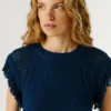 Gilet in maglia con collo rotondo Gilet in maglia con collo rotondo