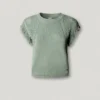 Gilet in maglia con collo rotondo Gilet in maglia con collo rotondo