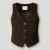 Gilet in pelle scamosciata Gilet in pelle scamosciata
