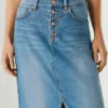 Gonna lunga in denim dalla vestibilità regolare Gonna lunga in denim dalla vestibilità regolare