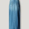 Gonna lunga in denim dalla vestibilità regolare Gonna lunga in denim dalla vestibilità regolare