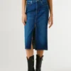 Gonna midi in denim slim fit Gonna midi in denim slim fit
