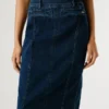 Gonna midi in denim slim fit Gonna midi in denim slim fit
