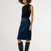 Gonna midi in denim slim fit Gonna midi in denim slim fit
