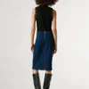 Gonna midi in denim slim fit Gonna midi in denim slim fit