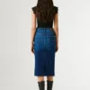 Gonna midi in denim slim fit Gonna midi in denim slim fit