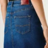 Gonna midi in denim slim fit Gonna midi in denim slim fit
