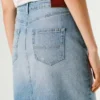 Gonna midi in denim slim fit Gonna midi in denim slim fit