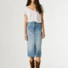 Gonna midi in denim slim fit Gonna midi in denim slim fit