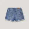 Gonna-pantaloncino in denim dalla vestibilità comoda Gonna-pantaloncino in denim dalla vestibilità comoda
