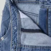 Gonna-pantaloncino in denim dalla vestibilità comoda Gonna-pantaloncino in denim dalla vestibilità comoda