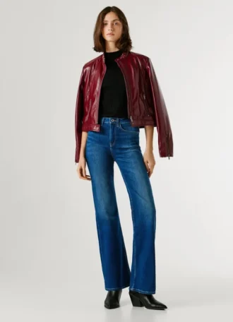 Jeans a vita alta e gamba svasata – Willa