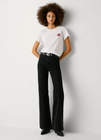 Jeans a vita alta e gamba svasata – Willa