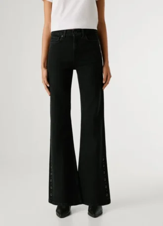 Jeans a vita alta e gamba svasata – Willa