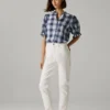 Jeans a vita alta e vestibilità affusolata – Viola Jeans a vita alta e vestibilità affusolata – Viola