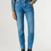 Jeans a vita alta e vestibilità affusolata – Viola Jeans a vita alta e vestibilità affusolata – Viola