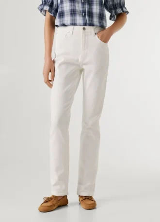 Jeans a vita alta e vestibilità affusolata – Viola