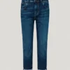 Jeans a vita alta e vestibilità affusolata – Viola Jeans a vita alta e vestibilità affusolata – Viola