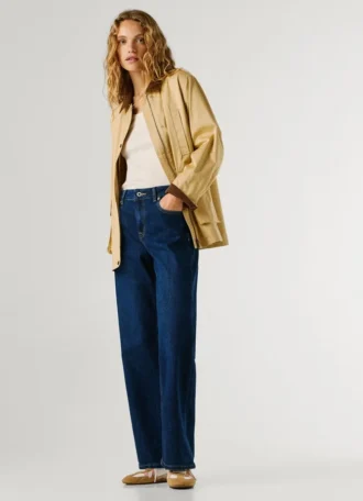 Jeans a vita alta e vestibilità ampia – Hazel