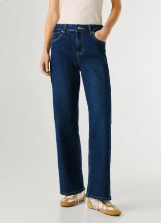 Jeans a vita alta e vestibilità ampia – Hazel