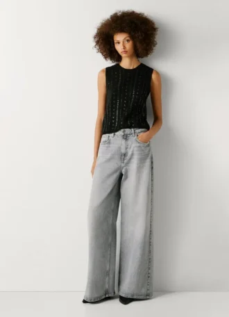 Jeans a vita alta e vestibilità ampia – Jaimy