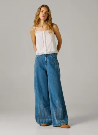 Jeans a vita alta e vestibilità ampia – Jaimy