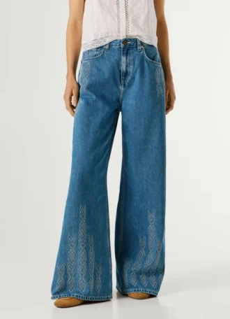 Jeans a vita alta e vestibilità ampia – Jaimy