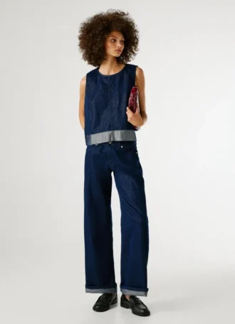 Jeans a vita alta e vestibilità ampia – Lina