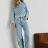 Jeans a vita alta e vestibilità dritta – Eden