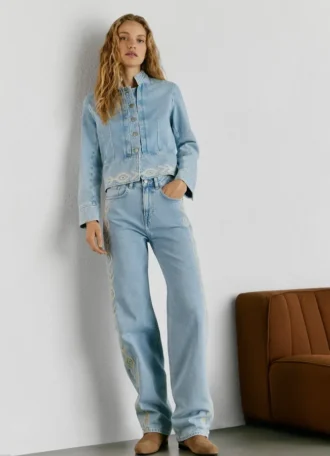 Jeans a vita alta e vestibilità dritta – Eden