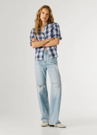 Jeans a vita alta e vestibilità dritta – Eden