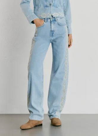 Jeans a vita alta e vestibilità dritta – Eden