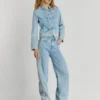 Jeans a vita alta e vestibilità dritta – Eden