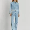 Jeans a vita alta e vestibilità dritta – Eden