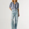 Jeans a vita alta e vestibilità dritta – Eden