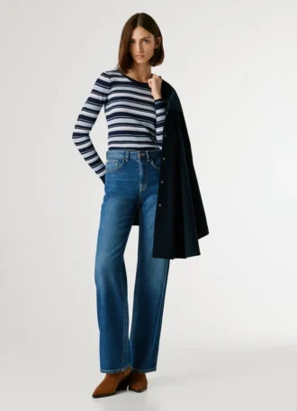 Jeans a vita alta e vestibilità dritta – Lexa
