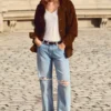 Jeans a vita alta e vestibilità dritta – Lexa