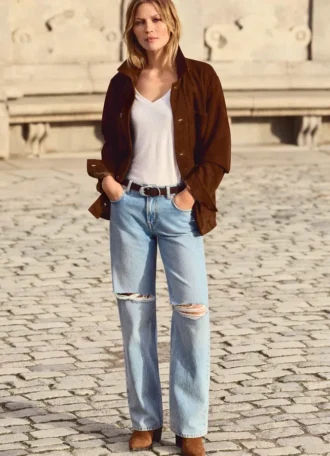 Jeans a vita alta e vestibilità dritta – Lexa