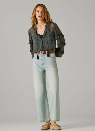 Jeans a vita alta e vestibilità dritta – Lexa