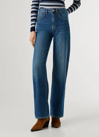Jeans a vita alta e vestibilità dritta – Lexa