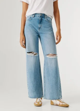 Jeans a vita alta e vestibilità dritta – Lexa